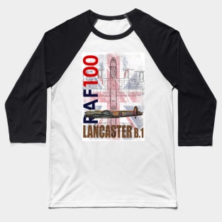 RAF 100 Years - Lancaster B.1 Baseball T-Shirt